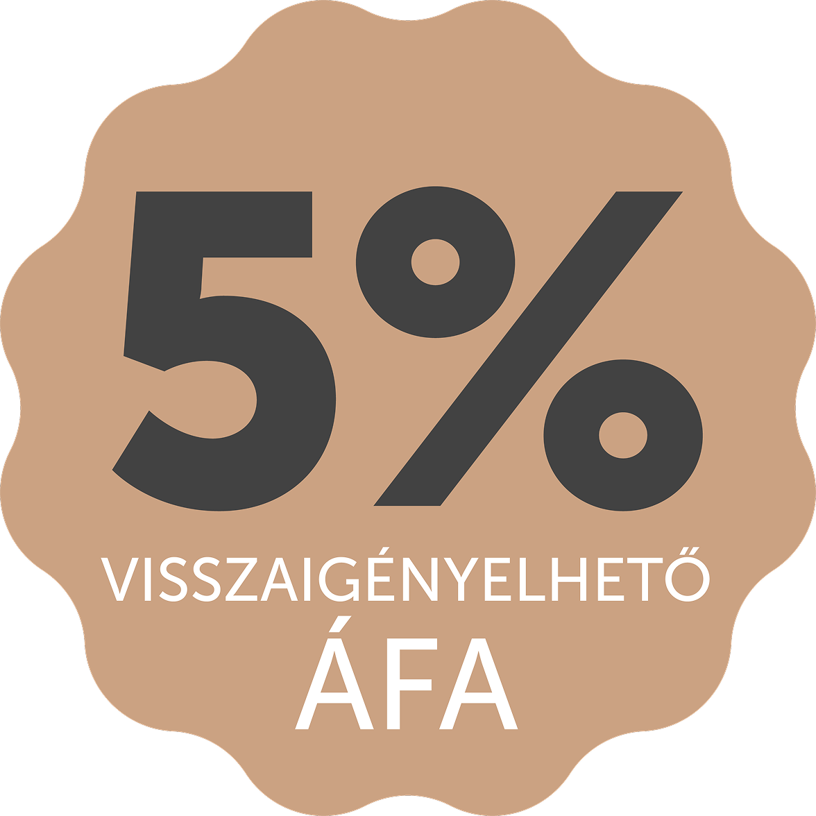 5% visszaigényelhető ÁFA